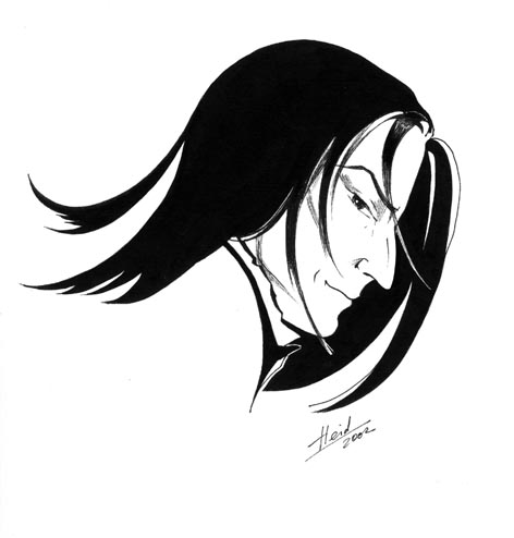Severus Snape's Sinister Profile by Heid