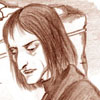 Professor Snape's face at the Door by Mau